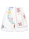 Relax Re-Lux Embroidered cotton shorts