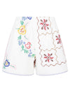 Relax Re-Lux Embroidered cotton shorts
