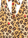 Alessandro Enriquez V-neck Printed long dress