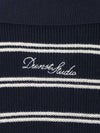Dunst Cotton blend striped polo shirt