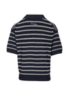 Dunst Cotton blend striped polo shirt