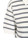 Dunst Cotton blend striped polo shirt