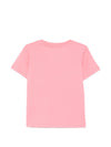 Closed V-neck short sleeves tonal stitching Organic cotton t-shirt