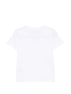 Closed V-neck short sleeves Organic cotton t-shirt