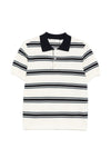 Dunst Striped cotton polo shirt