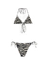 Ermanno Scervino Printed triangle bikini set