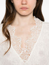 Ermanno Scervino V-neck short sleeves scalloped edge Long kaftan