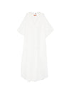 Ermanno Scervino V-neck short sleeves scalloped edge Long kaftan