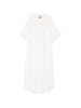 Ermanno Scervino V-neck short sleeves scalloped edge Long kaftan