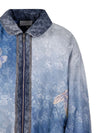 Pierre Louis Mascia Printed silk bomber jacket