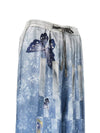 Pierre Louis Mascia Printed silk trousers