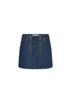 Marine Serre Denim mini skirt