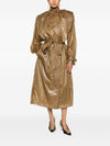 Saint Laurent LavalliÃ¨re Double-Breasted Belted Trench Coat