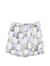 Emporio Armani Abstract Print Pleated Shorts