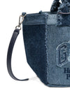 Ganni Denim small tote bag