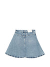 Closed Volant mini skirt