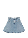 Closed Volant mini skirt