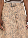 Ganni A-line silhouette Printed cotton skirt