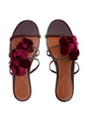 Zimmermann Orchid Leather Flat Sandals