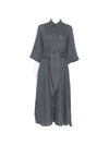 Archivio '67 Linen chemisier dress