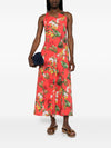 Archivio '67 A-line Printed cotton midi dress