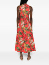Archivio '67 A-line Printed cotton midi dress