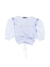 Ermanno Scervino Embroidered cropped top
