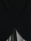 Emporio Armani V-neck sleeveless rear strap detail pointed hem