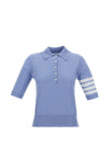 Thom Browne T-shirts and Polos LIGHT BLUE