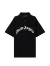 Palm Angels Logo Cotton Polo Shirt