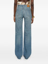Saint Laurent Denim Cotton Flared Jeans