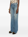 Saint Laurent Denim Cotton Flared Jeans