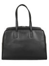 Mizuiro Large Leather Boston Bag
