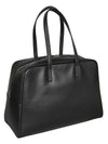Mizuiro Large Leather Boston Bag