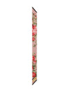 Dolce & Gabbana-Rose Bouquet-print silk twill bandeau/skinny scarf