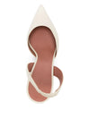 Amina Muaddi With Heel White