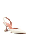 Amina Muaddi With Heel White