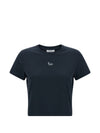 Maison Kitsuné Fox-Embroidered Cotton T-Shirt