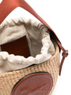 Chloé Chloe Raffia and Leather Bucket Bag