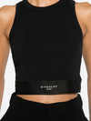 Givenchy Logo Waistband Crop Top