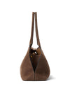 Versace Vivian Medium Suede Shoulder Bag