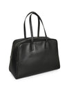 Mizuiro Large Leather Boston Bag