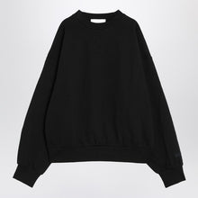  Fear of God Essentials Black fleece cotton sweatshirt with logo
