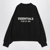 Fear of God Essentials Black fleece cotton sweatshirt with logo