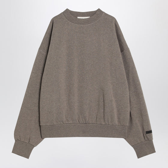 Fear of God Essentials Grey fleece cotton sweatshirt with logo