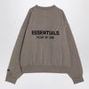 Fear of God Essentials Grey fleece cotton sweatshirt with logo
