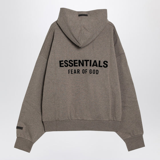 Fear of God Essentials Grey fleece cotton sweatshirt with logo