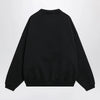 Fear of God Essentials Black cotton fleece sweatshirt with logo embroidery