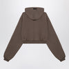 Fear of God Essentials Military green cropped sweatshirt with logo