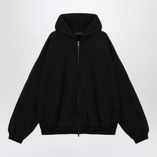  Fear of God Essentials Black zip sweatshirt with logo